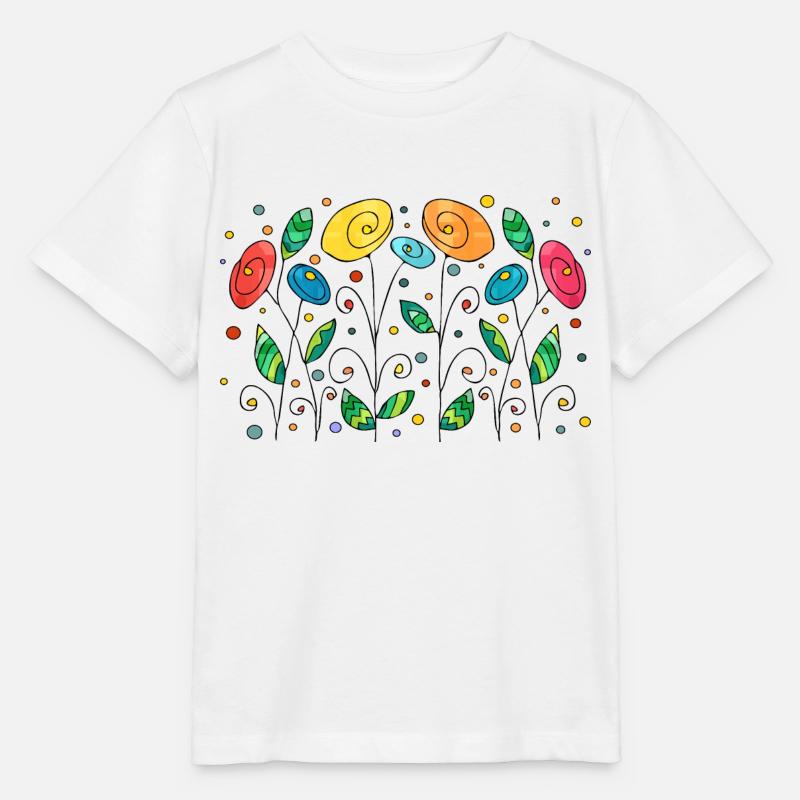 Blumen - Stanley/Stella Kinder T-Shirt MINI CREATOR - Weiß