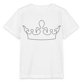 krone 1 - Stanley/Stella Kinder T-Shirt MINI CREATOR  - Weiß - Vorne - Maike (125cm)