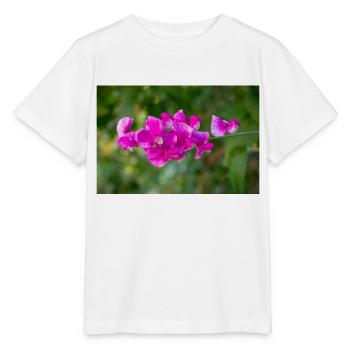 immerwährende Erbse mehrjährige Erbse Lathyrus latifolius - Stanley/Stella Kinder T-Shirt MINI CREATOR  - Weiß - Vorne - Maike (125cm)