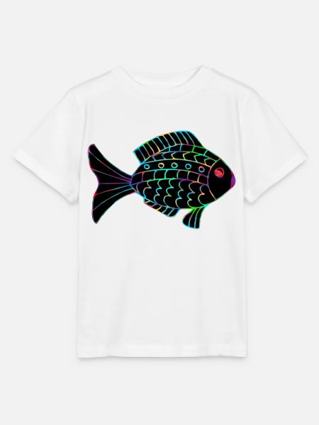 Fisch - Stanley/Stella Kinder T-Shirt MINI CREATOR - Weiß