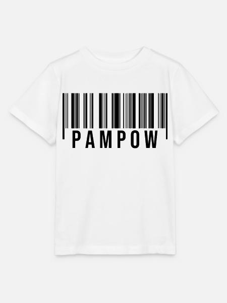 Pampow Strichcode - Stanley/Stella Kinder T-Shirt MINI CREATOR  - Weiß