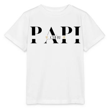 papi Chéri - T-shirt bio MINI CREATOR Stanley/Stella Enfant - blanc - Devant - Maike (125cm)