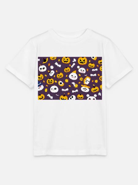 Halloween-Kürbis - Stanley/Stella Kinder T-Shirt MINI CREATOR - Weiß