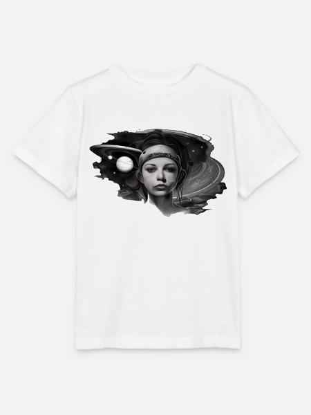 Woman in the Sky - Stanley/Stella Kinder T-Shirt MINI CREATOR - Weiß