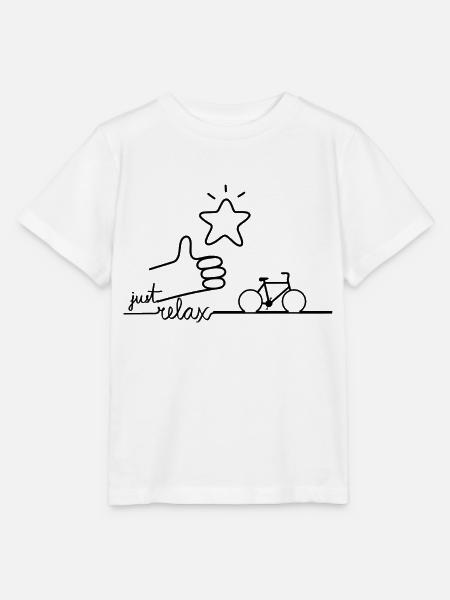 Entspannen Sie sich zuerst - Stanley/Stella Kinder T-Shirt MINI CREATOR - Weiß