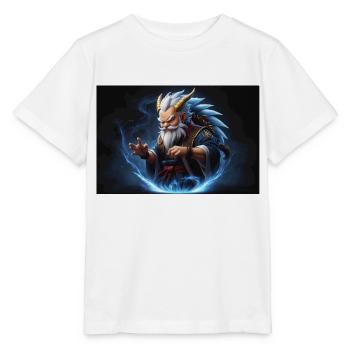 In the midst of a dark and mysterious atmosphere, - Stanley/Stella MINI CREATOR Kids’ T-Shirt - white - Front - Maike (125cm)