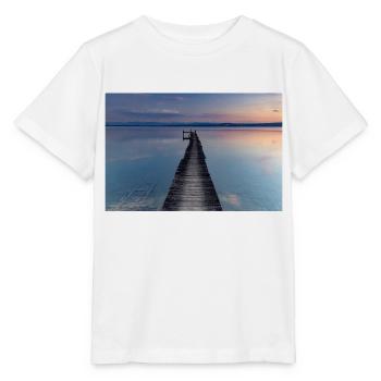 Evening atmosphere at Lake Ammersee - Stanley/Stella MINI CREATOR Kids’ T-Shirt - white - Front - Maike (125cm)
