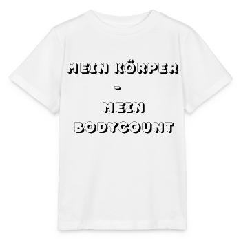 Mein Körper mein Bodycount - Stanley/Stella Kinder T-Shirt MINI CREATOR  - Weiß - Vorne - Maike (125cm)
