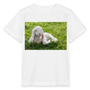 Agneau avec un baiser - T-shirt bio MINI CREATOR Stanley/Stella Enfant - blanc - Devant - Maike (125cm)