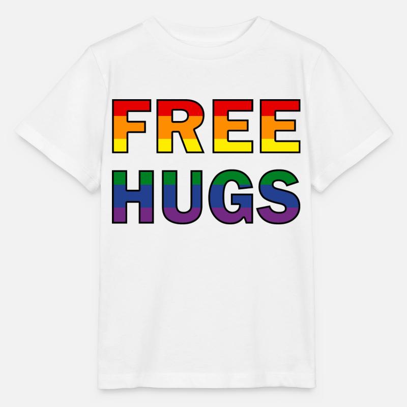Free Hugs Regenbogenfahne - Stanley/Stella Kinder T-Shirt MINI CREATOR  - Weiß