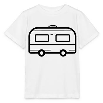 Small caravan - Stanley/Stella MINI CREATOR Kids’ T-Shirt - white - Front - Maike (125cm)