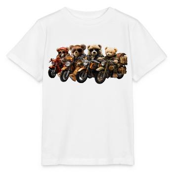 Motorcycling, freedom on two wheels - Stanley/Stella MINI CREATOR Kids’ T-Shirt - white - Front - Maike (125cm)