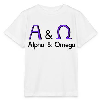 Alpha und Omega - Stanley/Stella Kinder T-Shirt MINI CREATOR  - Weiß - Vorne - Maike (125cm)