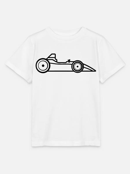 F1-Rennwagen - Stanley/Stella Kinder T-Shirt MINI CREATOR  - Weiß