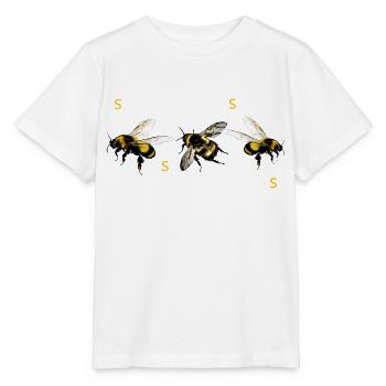 Kleine puschel Hummel - Stanley/Stella Kinder T-Shirt MINI CREATOR  - Weiß - Vorne - Maike (125cm)