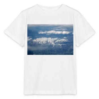 Formations nuageuses et Alpes près de la Zugspitze - T-shirt bio MINI CREATOR Stanley/Stella Enfant - blanc - Devant - Maike (125cm)
