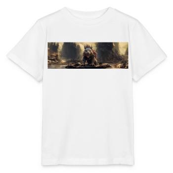 apocalypse monde après l’humanité écureuil géant - T-shirt bio MINI CREATOR Stanley/Stella Enfant - blanc - Devant - Maike (125cm)