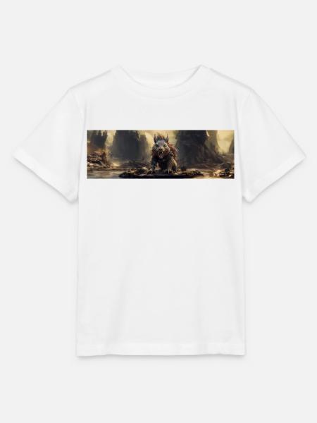 Apokalypse Welt nach der Menschheit Riesen-Eichhörnchen - Stanley/Stella Kinder T-Shirt MINI CREATOR - Weiß