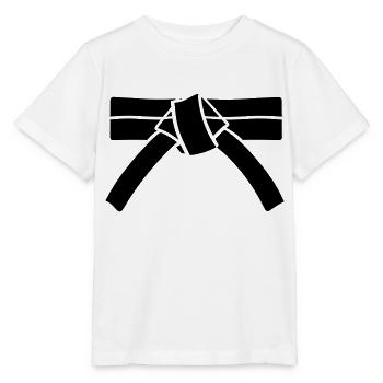 ceinture - T-shirt bio MINI CREATOR Stanley/Stella Enfant - blanc - Devant - Maike (125cm)