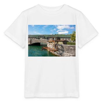 industrial monument Niagara Falls power plant - Stanley/Stella MINI CREATOR Kids’ T-Shirt - white - Front - Maike (125cm)
