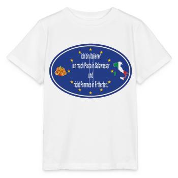 Ich bin Italiener - Stanley/Stella Kinder T-Shirt MINI CREATOR  - Weiß - Vorne - Maike (125cm)