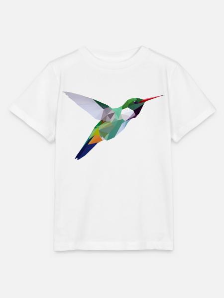 Low-Poly-Vogel - Stanley/Stella Kinder T-Shirt MINI CREATOR - Weiß