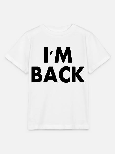 I'm back - Stanley/Stella Kinder T-Shirt MINI CREATOR - Weiß