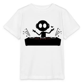 DJ Party Turntables - Stanley/Stella Kinder T-Shirt MINI CREATOR  - Weiß - Vorne - Maike (125cm)