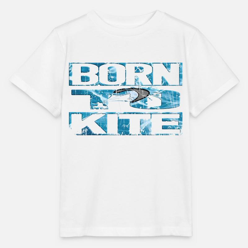 Né pour kite - T-shirt bio MINI CREATOR Stanley/Stella Enfant - blanc