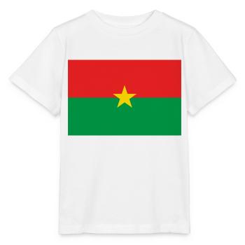Burkina Faso - T-shirt bio MINI CREATOR Stanley/Stella Enfant - blanc - Devant - Maike (125cm)