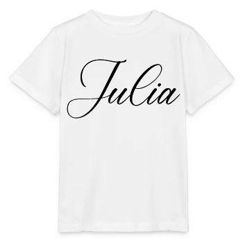 julia name - Stanley/Stella Kinder T-Shirt MINI CREATOR  - Weiß - Vorne - Maike (125cm)