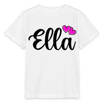 Nom d’Ella - T-shirt bio MINI CREATOR Stanley/Stella Enfant - blanc - Devant - Maike (125cm)