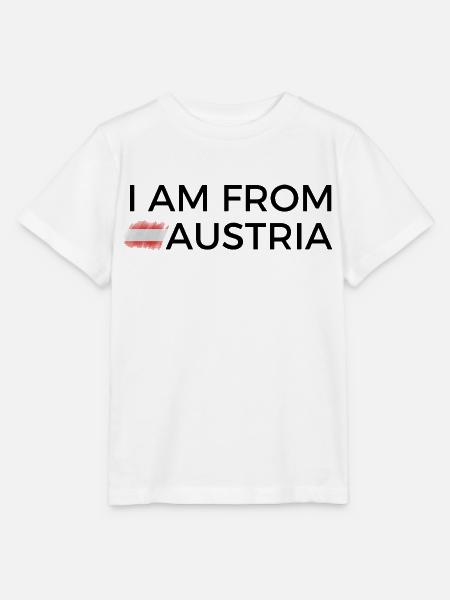 I am from Austria T Shirt - Stanley/Stella Kinder T-Shirt MINI CREATOR  - Weiß
