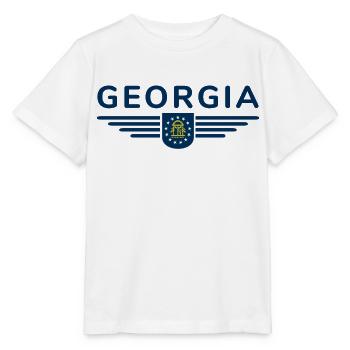 Georgia Fan T-Shirt – Southern flair - Stanley/Stella MINI CREATOR Kids’ T-Shirt - white - Front - Maike (125cm)