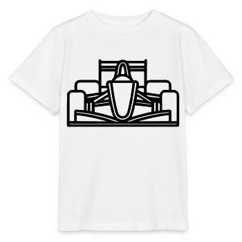 Rennwagen - Stanley/Stella Kinder T-Shirt MINI CREATOR  - Weiß - Vorne - Maike (125cm)
