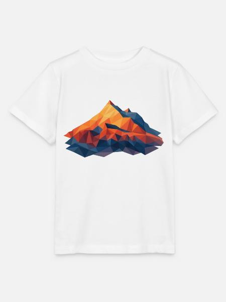 Weisshorn VS 4505m LowPoly - Stanley/Stella Kinder T-Shirt MINI CREATOR - Weiß