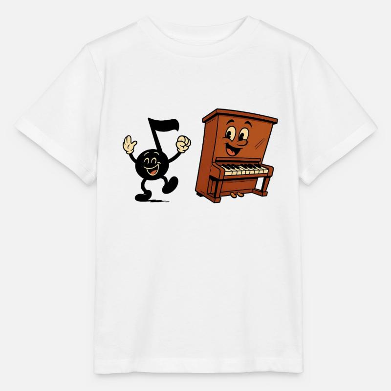 Piano tanz - Stanley/Stella Kinder T-Shirt MINI CREATOR  - Weiß