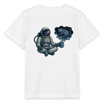 Kosmische Kaffeepause - Stanley/Stella Kinder T-Shirt MINI CREATOR  - Weiß - Vorne - Maike (125cm)