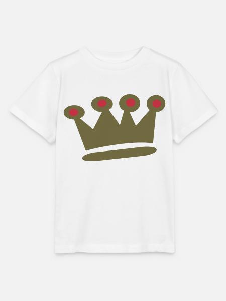 Krone mit Rubinen - Stanley/Stella Kinder T-Shirt MINI CREATOR - Weiß