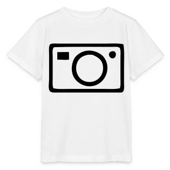 Camera - Stanley/Stella MINI CREATOR Kids’ T-Shirt - white - Front - Maike (125cm)