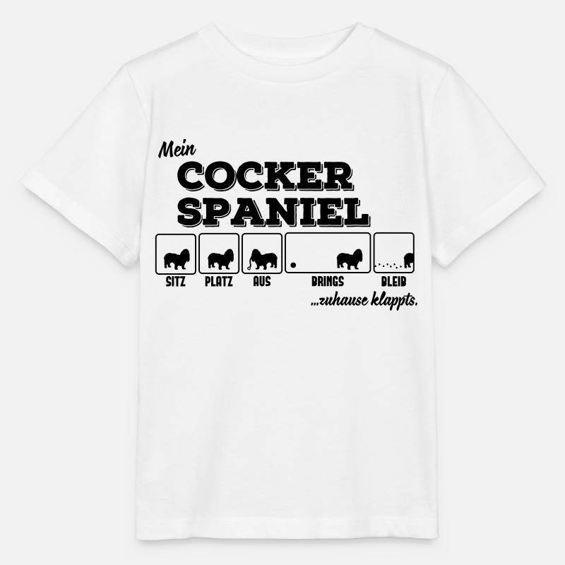 Mein Cocker Spaniel - zuhause klappts - Stanley/Stella Kinder T-Shirt MINI CREATOR  - Weiß