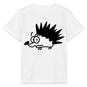 anxious Igel - line - Stanley/Stella MINI CREATOR Kids’ T-Shirt - white - Front - Maike (125cm)