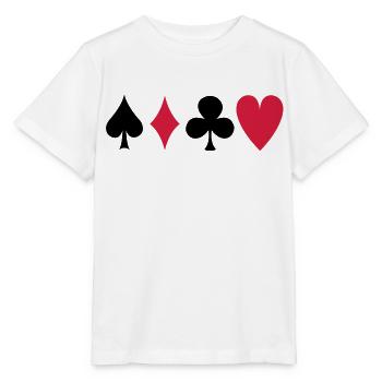 poker - Stanley/Stella Kinder T-Shirt MINI CREATOR  - Weiß - Vorne - Maike (125cm)