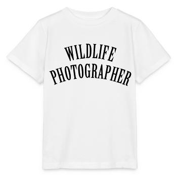 Wildlife Photographer (text, 1c) - T-shirt bio MINI CREATOR Stanley/Stella Enfant - blanc - Devant - Maike (125cm)