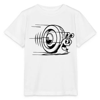 speed snail - T-shirt bio MINI CREATOR Stanley/Stella Enfant - blanc - Devant - Maike (125cm)