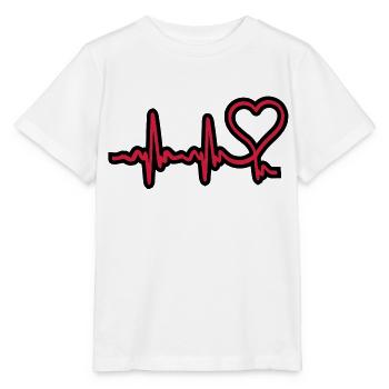 herz frequenz - Stanley/Stella Kinder T-Shirt MINI CREATOR  - Weiß - Vorne - Maike (125cm)