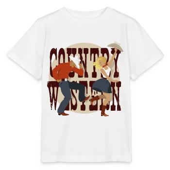 Pays Western - T-shirt bio MINI CREATOR Stanley/Stella Enfant - blanc - Devant - Maike (125cm)