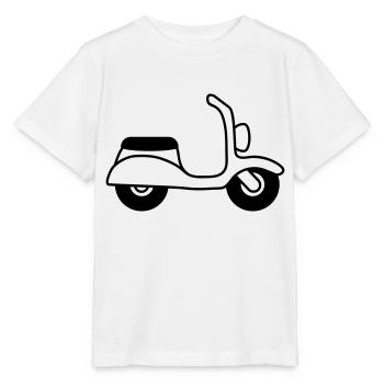 Moped - Stanley/Stella Kinder T-Shirt MINI CREATOR  - Weiß - Vorne - Maike (125cm)