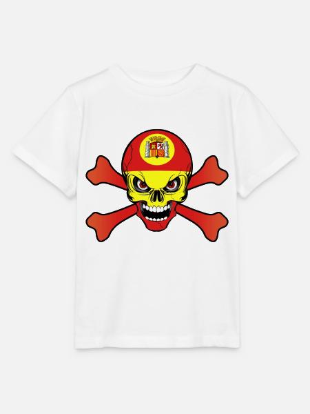 spanien Schädel - Stanley/Stella Kinder T-Shirt MINI CREATOR - Weiß