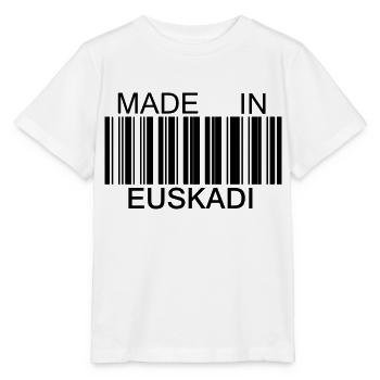 Made in Euskadi - Stanley/Stella Kinder T-Shirt MINI CREATOR  - Weiß - Vorne - Maike (125cm)